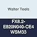 Walter Tools FX8.2-E820N040-CE4 WSM33 Carbide Tiger-Tec Grooving Indexable Turning Insert, 1/64" Corner Radius (Pack of 10)