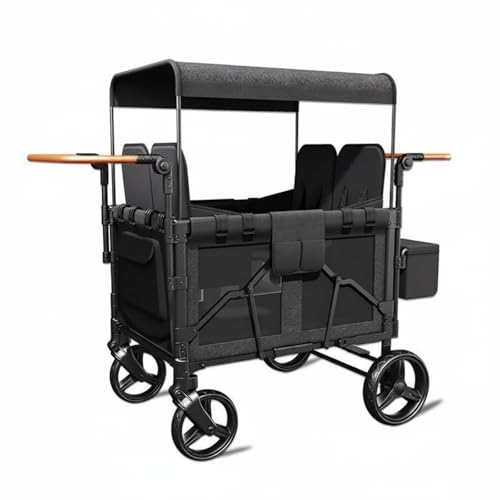 Aymzbd Outdoor Wagon Push Wagon Black