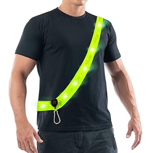 TaimeiMao Cinturón Reflectant,Ajustable Chaleco Reflectante,Cinturón de Seguridad LED,Recargables USB,Cinturón Reflectante de Alta Visibilidad para Bicicleta、Correr、Moto | Ya disponible en tu tienda friki favorita! En mundofriki.es!
