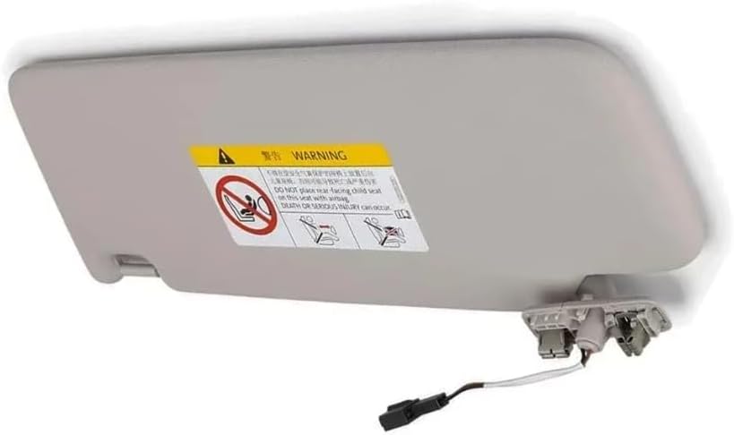 Sun Visor for VW Golf MK7, Passat B8, Jetta MK7, T-Cross, T-ROC (2013-2021), Passenger Side, with Vanity Mirror, Direct Replacement, OEM# 5GG857552 / 5GG857551