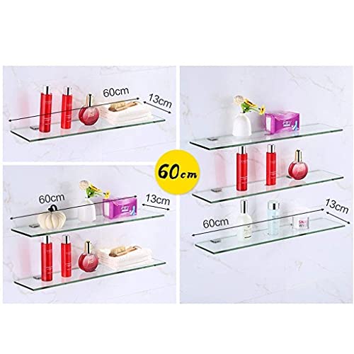 Support de bain en verre trempé pour optimiser le rangement mural des petits espaces - 6