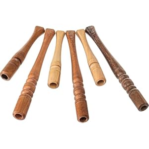 Set of 6 Wooden Handmade Regular Cigarette Holders