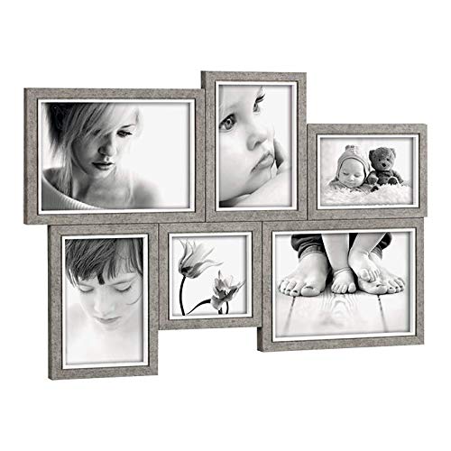 Mascagni Multi Frame A1125 1 ph. 9x13 / 1 ph. 10x10 / 2 ph. 10x15 / 2 ph. 13x18 cm 47.5x32.5 Oak Grey Walnut