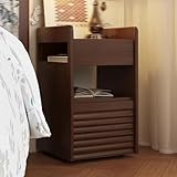 Rangement multi-niveaux : La partie inférieure de cette table de chevet est un tiroir, tandis que la partie supérieure offre un espace de rangement ouvert. Un espace de rangement latéral complète ce dispositif, offrant ainsi un rangement véritablement multifonctionnel, un design ingénieux et un accès facile. Un rangement simplifié.