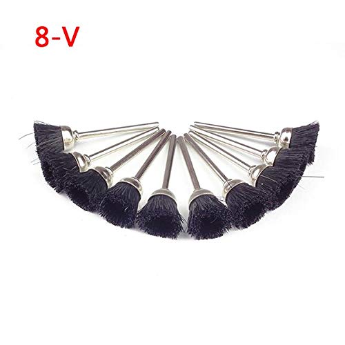 Generic 10pcs Steel Wire Wheel Brush Tools Accessories Rotary Tool for