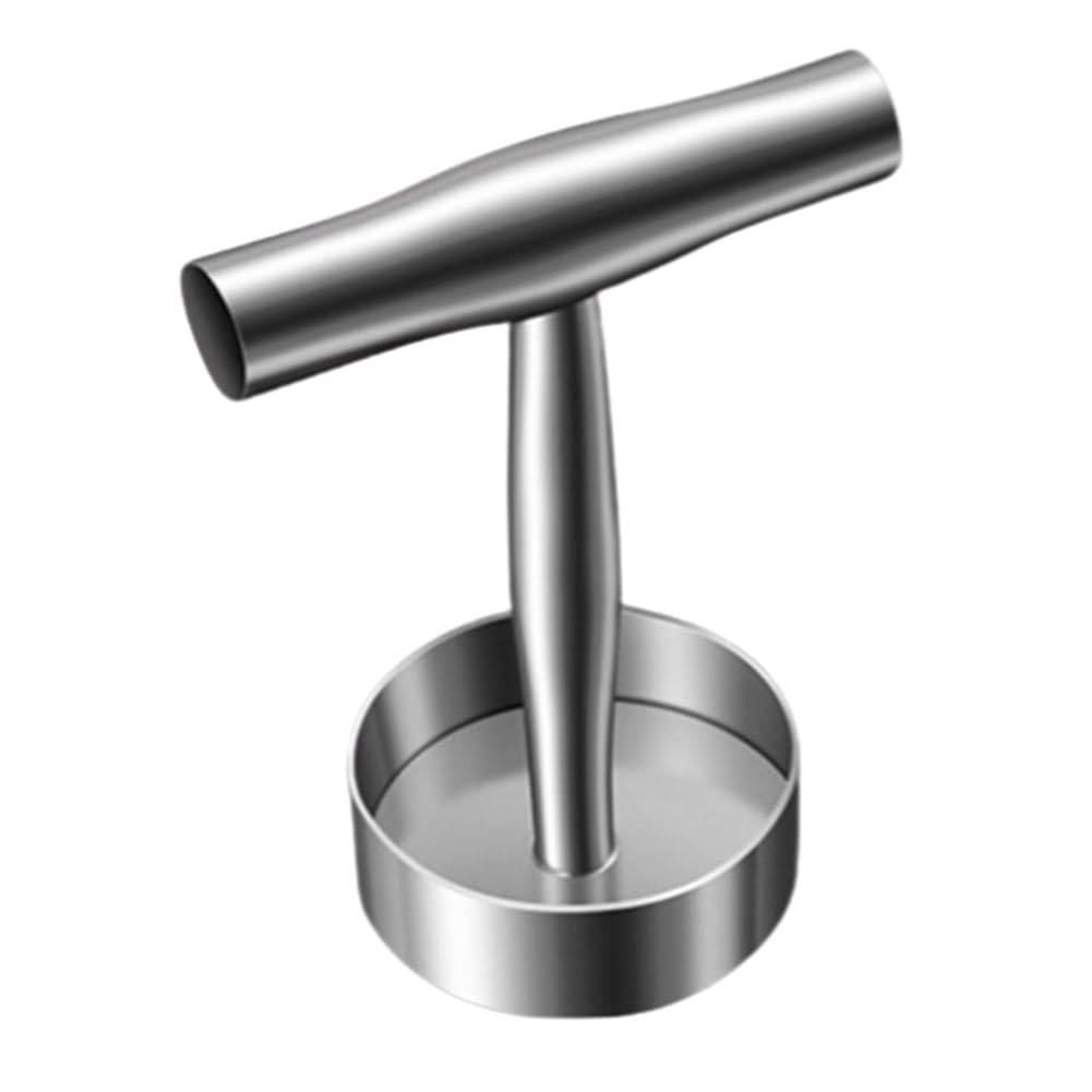 CTRLZS 304 Stainless Steel Hamburger Meat Cake Press Burger Patty Maker Mold Manual Cake Beef Pork Rice Press Grill Meat Tools 9 X 13.2 X 17.5CM