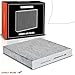 A-Premium Cabin Air Filter with Activated Carbon Compatible with Fiat 500 2012-2019, Replace# 68096453AA