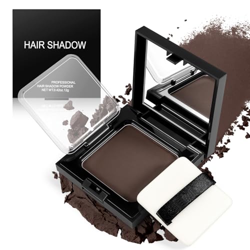 Boobeen Hair Shadow Powder Kit, Hair Root Concealer, Root Touch Up Powder Waterproof Hairline Filler for Cover Hair Color, Thinning Hair, Gray Hair Root