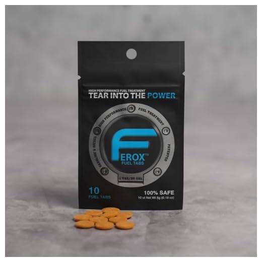 Ferox Blue Fuel Catalyst Tabs for Gasoline & Diesel, 10 Tablets, Treats Up to 20 Gallons per Tablet