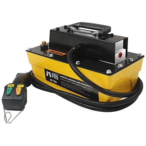 HYDRAULIC PRO Air Powered Hydraulic Pump 10,000 PSI, Hydraulic Pump with Remote Control Actuator Cover