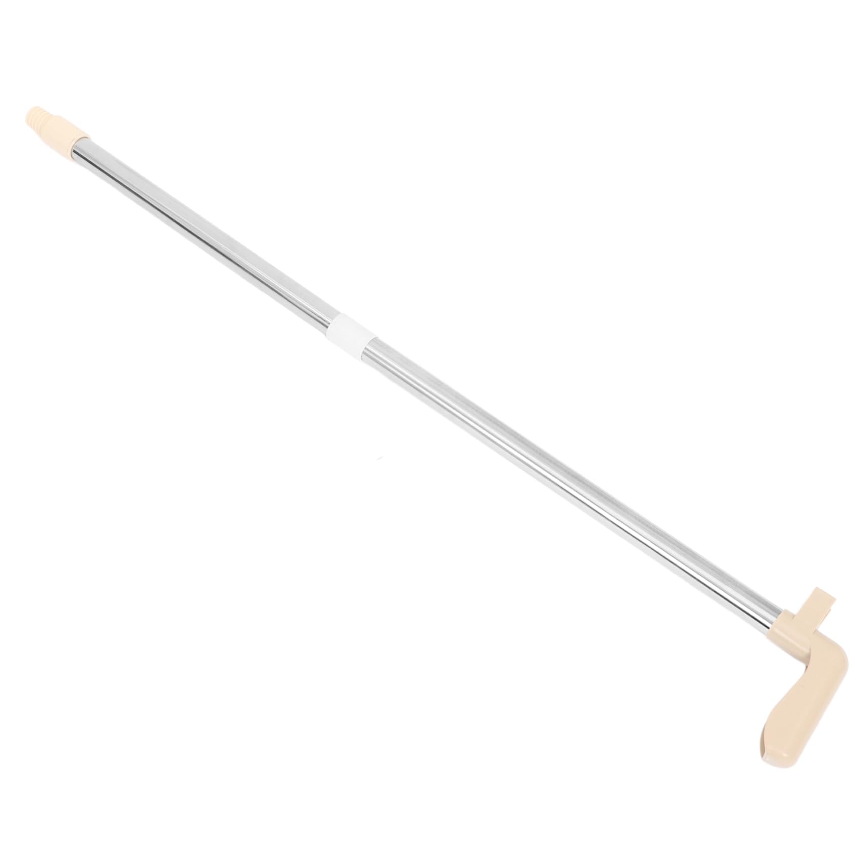 Mikinona Metal Dustpan Handle Replacement for Detachable Sweeper Pole Rod Accessory Strong Buckle for Easy Cleaning Random Color