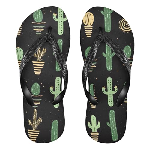 Cactus Flip Flop Beach Summer Casual Sandal for Women & Men Shower Shoes XS