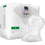ABENA Basic San 9, 2200ml, Pack of 20, 73x37cm, Incontinence Pads for Men & Women, Breathable, Discreet Shaped Pads for Moderate to Heavy Bladder Weakness, Fast Absorption, Odour & Leak Protection