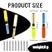 Retisee 9 Pcs 2.5 Inch Fishing Glow Sticks LED Fishing Pole Light Night Fishing Strike Alert Glow Stick Bite Alarm Night Fishing Rod Waterproof Luminous Rod Tip Glow Lamp (Multicolor,Novel Style)