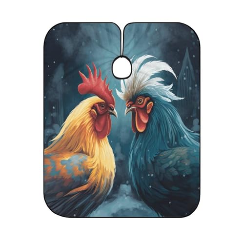 Capa para Corte de Cabello con Diseño de Gallina 66.9x56.7 pulgadas miniatura 6