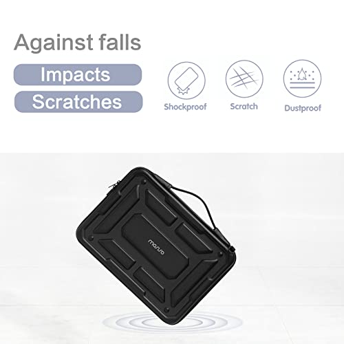 Mosiso Laptop Shoulder Bag Compatible With Macbook Air 13 M2 A2681 A2337 M1 A2179 A1932 / Pro 13 M2 M1 A2338 A2251 A2289 A2159 A1989 A1706 A1708, Waterproof Shockproof Carrying Case Bag, Black #TOP4