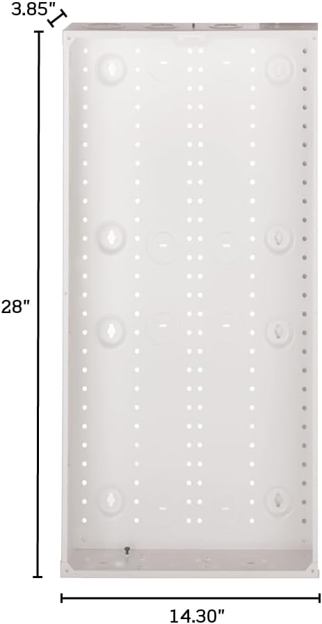 Leviton SMC Structured Media Enclosure with Cover, 28-Inch, 47605-28W, White