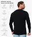 Merino Wool Base Layer Mens - 100% Merino Wool Shirts for Men Thermal Underwear Long Sleeve T-Shirt for Hiking Hunting (Medium, 170 Black Henley)