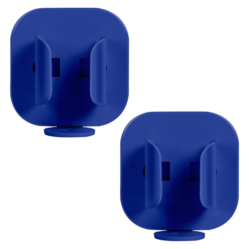 XIZONLIN 2Pcs Wall Mounted Electric Toothbrush Holder Self-Adhesive Auto Lock Toothbrush Stand Hanging Toothbrushes Holders Storage for Bathroom Organizer Blue