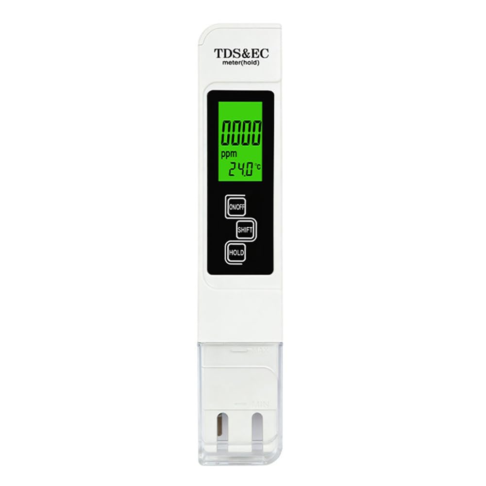 Jnchdghwa As Shown Water Purity Tester Tds Ec Meter Digital Water Quality Tester 0-9999 Ppm Measurement Range Temperature Meter