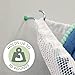 S&T INC. Stuffed Animal Net or Hammock, Mesh Hanging Stuffed Animal Storage Net, Hardware Included, White, Stretches up to 55 Inches, 2 Pack