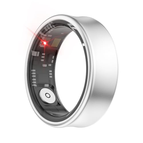 Smart Ring Anello Fitness Tracker per Uomo Anelli Intelligenti per Donna Andrid iOS SR05 Ring Impermeabile Salute Bluetooth 5.1 Ossigeno Sangue Stress