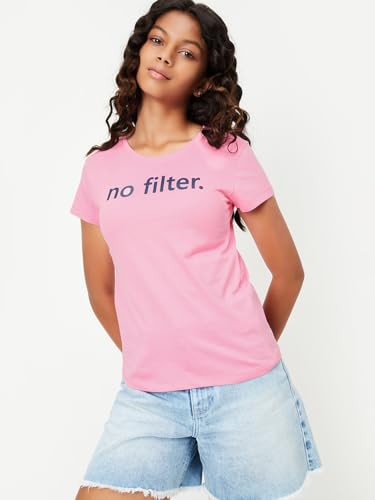 Image of Max Girls Cotton Regular Printed T-Shirt - Pack of 3