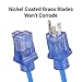 Clear Power 100 ft 14/3 SJTW -50°C Extreme Cold Weather Outdoor Indoor Extension Cord, Blue, Grounded Plug and Lighted Connector, Ideal for Snow Blowers and Power Tools, DCOC-0078-DC