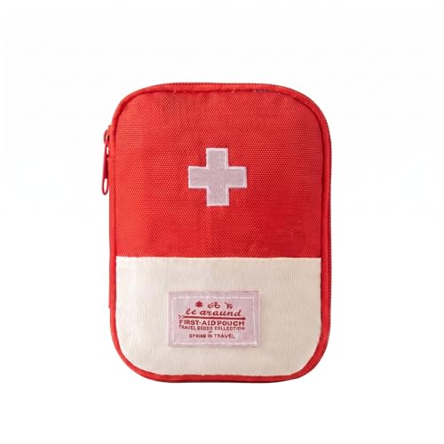 Necessaire de Primeiros Socorros Portátil e Compacta Bolsa Primeiros Socorros Estojo Remédio para Viagem e Uso Doméstico