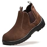 Botas De Seguridad Hombre Zapatos con Punta Acero Ligeras Calzado Trabajo(43 EU)