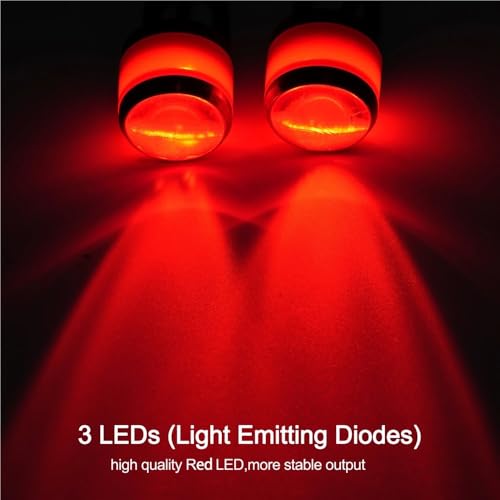 Luz estroboscópica roja trasera de 12V con alta visibilidad antiniebla para motocicleta 2