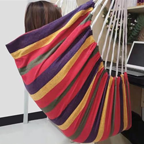 Silla hamaca para dormitorio boho resistente a sobrepeso con asiento textil reforzado 3