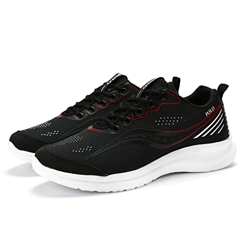 Tenis Polo Running Masculino Caminhada Academia Super Leve Tamanho:41;Cor:Preto;Genero:Masculino