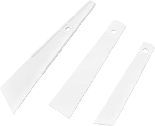 Glue Spreader ZYAMY 3IN1 White Plastic Glue Smear Sticks Craft Adhesive Paste PVA Applicator Spatula DIY Leather Craft Tool (20mm/30mm/40mm)