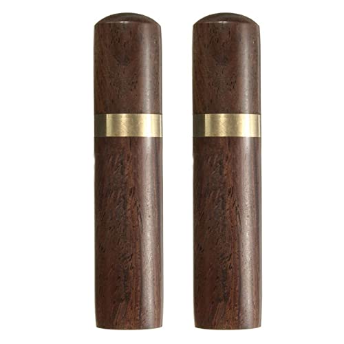 CENMEN 2 cubos de madera para senderismo, portátil, artesanal, regalo hecho a mano, 8 x 1,8 cm