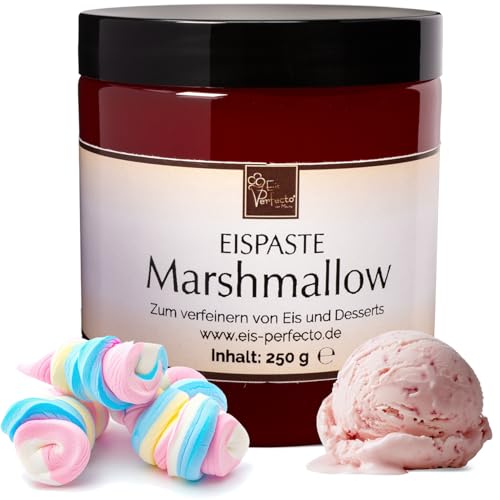 Marshmallow-Eispaste │Eispaste für selbstgemachtes aromatisches Eis │ MEGA GESCHMACK│ Auch super lecker mit Schoko-Chips oder leckeren fruchtigen Variegatos │Inhalt 250 g