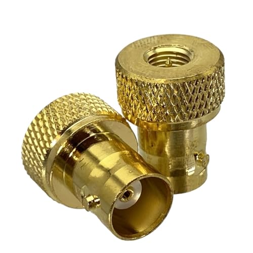 3x 5x 10x BNC to SMA �I�X�v���O & ���X�W���b�N�Z���^�[�t�����W & R*/F �A�_�v�^�[�R�l�N�^ 50ohm ���C���[�[�q(BNC F to SMA M G,10Pcs)