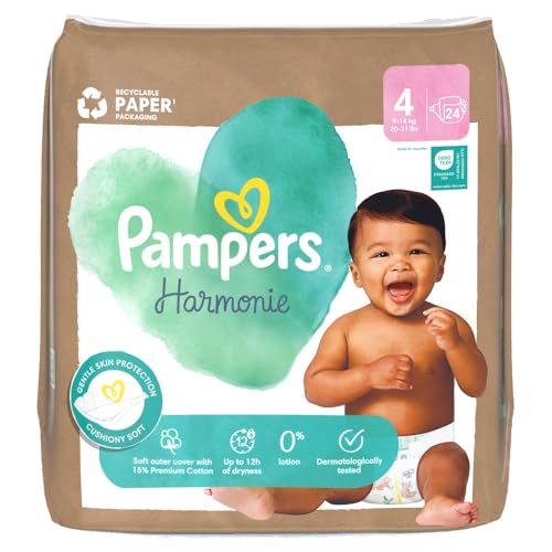 Pampers Harmonie Windeln Größe 4 (9kg-14kg) 24 Windeln