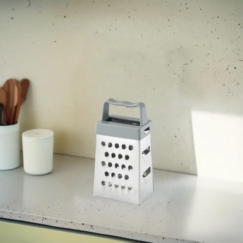 HeCotia 2Pcs Mini Rallador de Queso Acero Inoxidable miniatura 4