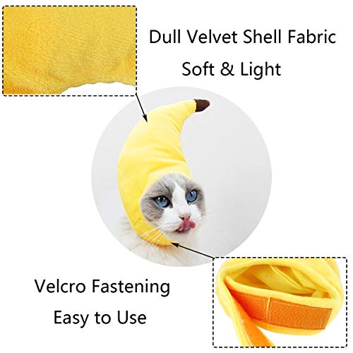 Disfraz para perros y gatos Halloween plátano pequeño miniatura 3