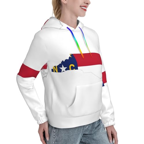 Sweat à capuche tendance femme pull stretch doux imprimé avec poche - 3