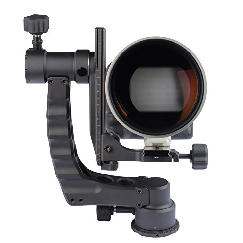 Gimbal Head For Telephoto Lenses By Promediagear: Camera Accessory For Outdoor And Wildlife Photography, Cnc Precision Machined Parts, Smooth Panning, Lightweight Aluminum, Scratch Resistant Finish #TOP2