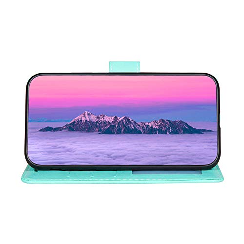 Capa carteira para celular LG K61 Flip [casal e dente-de-leão] - verde