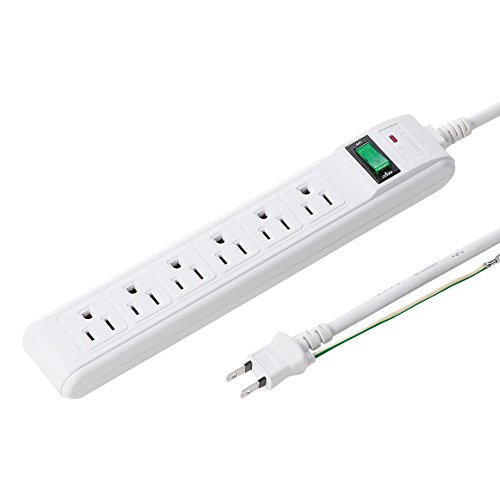 サンワサプライ 雷ガードタップ 3P 6個口 TAP-SP304