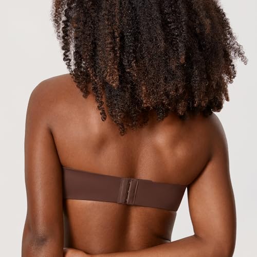 Image of DELIMIRA Women's Strapless Bra Minimizer Seamless Underwire Unlined Bandeau for Big Bust