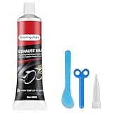 Bmliingchau Auspuff Dichtmasse 100g, Auspuffdichtmasse Hitzebeständig, Auspuff-Montage Paste, Auspuffreparaturpaste für Auto/Motorrad Autoschalldämpfer, Endrohre, Katalysatoren