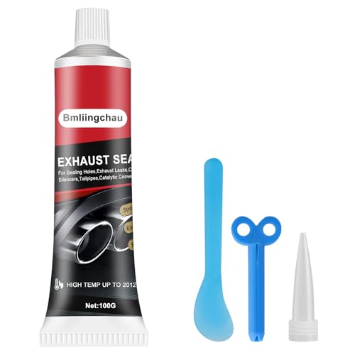 Bmliingchau Auspuff Dichtmasse 100g Auspuffdichtmasse Hitzebeständig Auspuff-Montage Paste Auspuffreparaturpaste für Auto/Motorrad Autoschalldämpfer Endrohre Katalysatoren