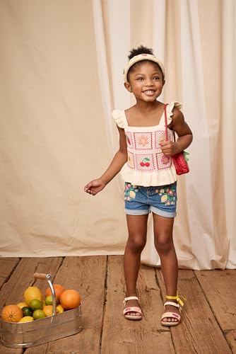 Image of Gymboree Girls and Toddler Flutter Sleeve Eyelet Tank Tops