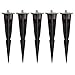 Produktbild parlat Garten-Erdspieß aus schwarzem Kunststoff für Leuchten, 5 STK.