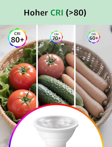 Lepro Energieklasse A GU10 LED Neutralweiß, 2W 360 LM, Nicht Dimmbar – Ansicht 6